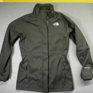The North Face Apex Barrier SoftShell Jacket Coat Womens S waterproof Black